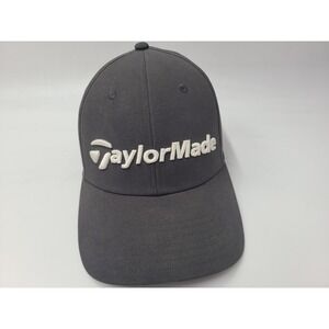 TaylorMade Golf Adjustable Hat Cap Polyester Blend Casual Men Women Gray White